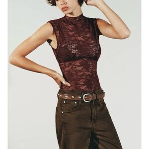 NWT ZARA LACE TOP